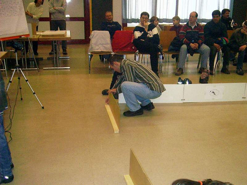 Gerhard beim Arena Aufbau